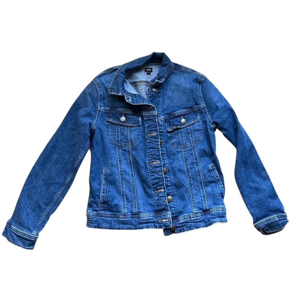 Lee Regular Fit Legendary Denim Jacket Women's Size Medium Stretch